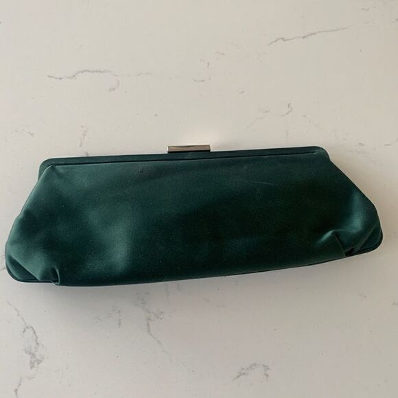 Tiffany & Co. Holly Satin Clutch - Green - EUC - Picture 14 of 16